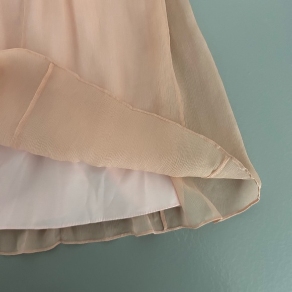 Pink J Crew one-shoulder chiffon dress - wedding collection - Picture 6 of 7